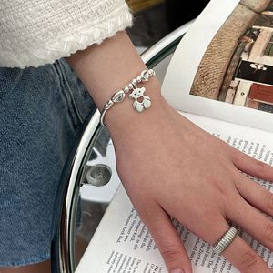 S925 Sterling Silver Charm <b>Bracelet</b> With Teddy Bear Pendant For Women Everyday Wear Jewelry Cartoon Animal Design - Product Image 3