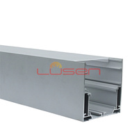 Profil en aluminium LS-171 réfléchissant SlotV LED lumière linéaire fente plafond suspendu lampe de lavage de mur traitement de coupe personnalisé