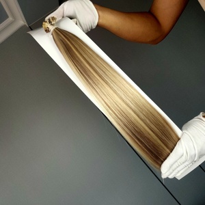 ผมต่อแบบเคราตินปลายแบน คุณภาพพรีเมียม จาสมินบิวตี้ รัสเซียนเรมี่ แฮร์  แบบผมตรง เงางาม ขายส่ง แบบติดกาวสำเร็จรูป - Product Image 6