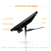 Lámpara Solar LED para Exteriores, Impermeable IP65, de Aleación de Aluminio, DC 100W 150W 200W, Certificación RoHS