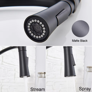 <span class=keywords><strong>Grifo</strong></span> de Cocina con Pulverizador de Arco Alto Monomando de Latón con Un Orificio para Casa de Campo Camper Lavandería Rv Bar Fregadero Grifos De Cocina - Product Image 5