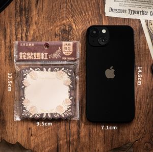 สมุดโน้ต<span class=keywords><strong>แบบ</strong></span>แผ่นหลวม ลายดอกกุหลาบ ปั๊มลายทอง<span class=keywords><strong>สาม</strong></span><span class=keywords><strong>มิติ</strong></span> พร้อมแผ่นบันทึกข้อความ - Product Image 3