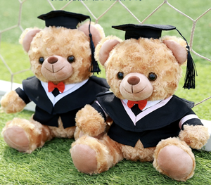 Tốt nghiệp gấu Đồ chơi sang trọng siêu mềm thêu Comforter với PP bông điền biểu tượng tùy chỉnh sinh viên Quà Tặng - Product Image 4