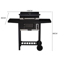 Barbecue coréen portable en acier moderne de qualité supérieure, chariot à charbon de bois Hibachi japonais pour fournitures de jardin
