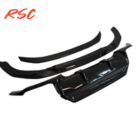 Spoiler avant et diffuseur arrière en fibre de carbone sèche style 3D pour kit carrosserie BMW G42