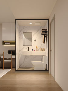 ห้องอาบน้ำกระจกทรงสี่เหลี่ยมผืนผ้า ดีไซน์ทันสมัย คุณภาพพรีเมียม ประหยัดพลังงาน ขนาด 1.3*1.0 เมตร กระจกนิรภัย พร้อมกรอบอลูมิเนียมอัลลอย - Product Image 1