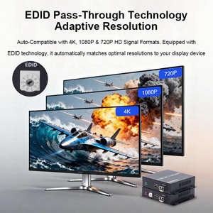 Extenseur de <span class=keywords><strong>fibre</strong></span> <span class=keywords><strong>optique</strong></span> <span class=keywords><strong>HDMI</strong></span> 4K60Hz 10KM Transmission monomode Gestion EDID Audio 7.1 non compressé Convertisseur <span class=keywords><strong>HDMI</strong></span> vers <span class=keywords><strong>fibre</strong></span> 4K - Product Image 4