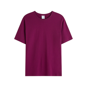 190Gsm venta al por mayor bordado barato a granel rojo cumpleaños camisetas para hombres mujeres diseño 100% algodón - Product Image 4