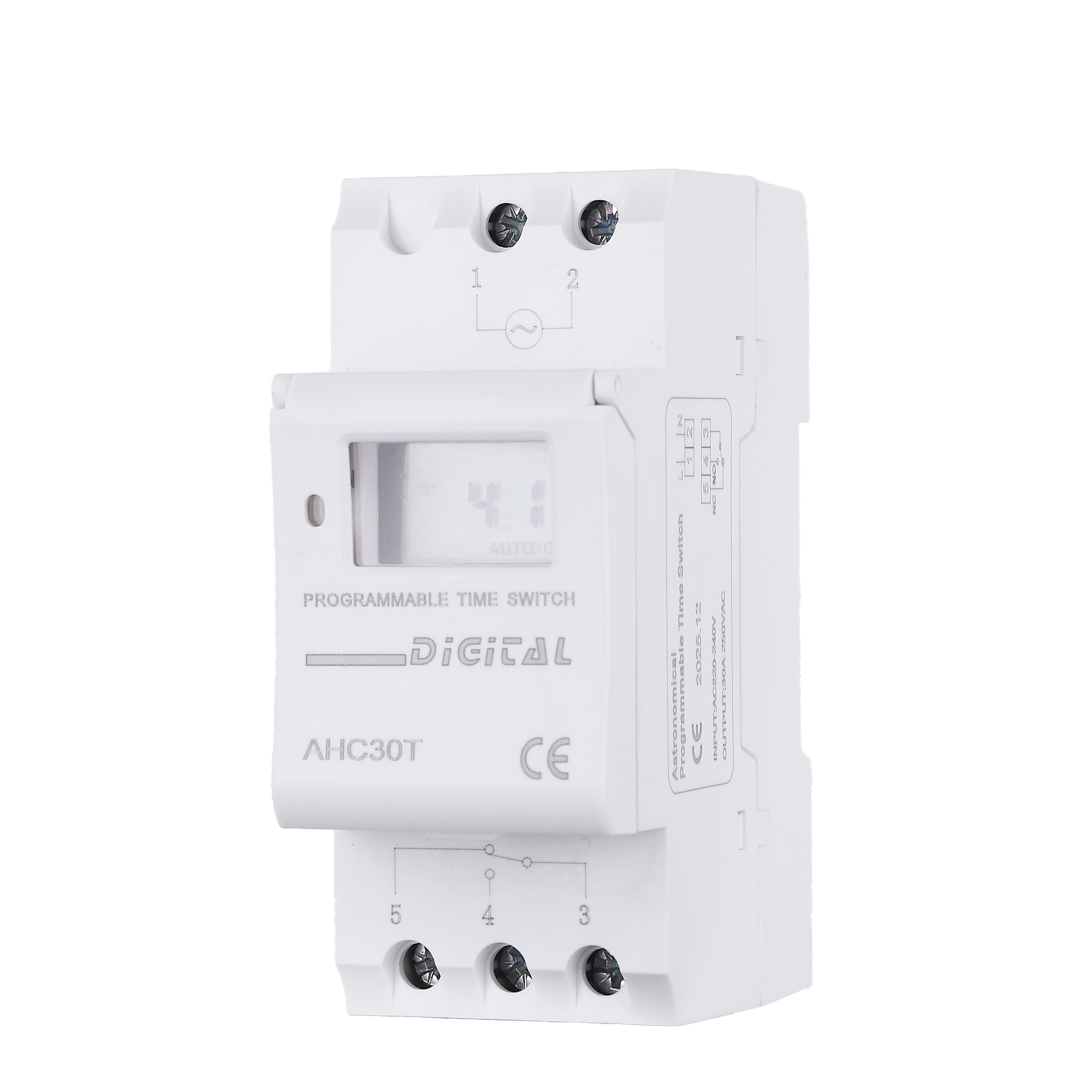 Minuterie Astronomique MT812L 1 Canal 7 Jours - Interrupteur Numérique LCD Rail DIN