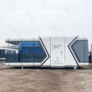 Maisons préfabriquées en conteneurs, <span class=keywords><strong>concept</strong></span> de mini-maison 5 chambres, 3 unités, villa moderne préfabriqué<span class=keywords><strong>e</strong></span>, abri pour voiture, atelier - Product Image 6