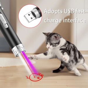 3 Trong 1 Có Thể Sạc Lại Màu Tím Ánh Sáng Mèo Đồ Chơi Đa-Mô Hình <span class=keywords><strong>Laser</strong></span> Teaser & Vui Mèo Bút Vật Nuôi Tương Tác Mèo Con Trỏ <span class=keywords><strong>Laser</strong></span> Đèn Pin - Product Image 6