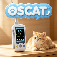 Oxymètre vétérinaire portable OSCAT, moniteur de fréquence cardiaque SpO2 avec batterie rechargeable pour animaux de compagnie