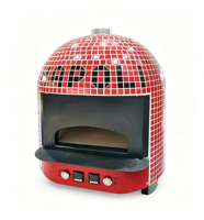 Four à pizza napolitaine commercial à dôme, commande automatique, alimentation au gaz, thermostat réglable, protection contre la surchauffe pour restaurant
