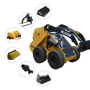 Fácil Operado Mini Skid Steer Loader com Motor Kubota