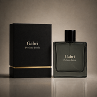 Flacons d'échantillons de parfum personnalisés par le fabricant, 100 ml, flacons de parfum de luxe vides, 50 ml avec boîte, flacon de parfum noir au design unique