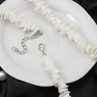 Collier bohème en coquillage avec perles Collier ras du cou Summer Beach Irregular Shell Bead Necklace