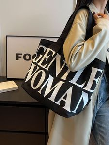 Sac fourre-tout personnalisé en toile pour femme avec logo, grand sac à main en toile unie, sacs de courses réutilisables grande capacité PLAYMAX avec bandoulière - Product Image 4