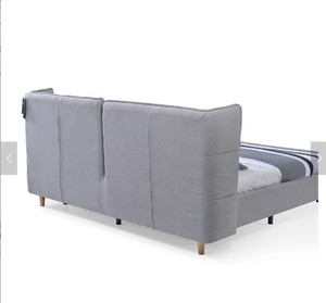 Moderno muebles de dormitorio conjunto nórdico de cama de tela de camas/<span class=keywords><strong>el</strong></span> último diseño marco de madera cama doble - Product Image 6