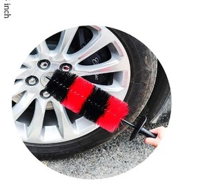 Brosse de nettoyage multi-usages pour voiture, brosse à roues polyvalente en nylon noir pratique - Product Image 5