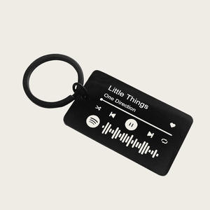 Llavero de reproductor de música personalizado a la moda grabado con su canción favorita para bodas aniversarios regalos de navidad - Product Image 6