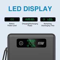 Batterie LiFePO4 62000mAh 200W banques d'énergie électronique grand public centrales électriques extérieures avec CE RoHs FCC