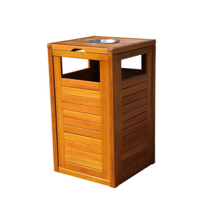 Ngoài trời Composite gỗ Thùng rác Thùng rác có thể bên ngoài đường phố công viên rác rác <span class=keywords><strong>bin</strong></span> công cộng trang trí tái chế chất thải <span class=keywords><strong>bin</strong></span> - Product Image 1