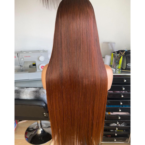 Pelucas para Mujer, Diseño <span class=keywords><strong>Nuevo</strong></span>, Color Marrón, Peluca <span class=keywords><strong>de</strong></span> Cola <span class=keywords><strong>de</strong></span> Caballo Completa para Cabeza Pequeña, Cabello Lacio con Frente <span class=keywords><strong>de</strong></span> Encaje, Pelucas <span class=keywords><strong>de</strong></span> Cabello Humano al por Mayor <span class=keywords><strong>de</strong></span> China - Product Image 1