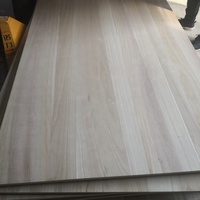Panneau de bois massif en paulownia naturel non traité, couleur unie, pour l'artisanat et la décoration intérieure