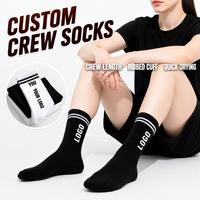 Chaussettes de sport rayées brodées sur mesure, douces et absorbantes, pour le printemps, vente en gros ODM