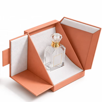 Boîte cadeau de parfum rigide à double porte, personnalisable avec logo, écologique, à fermeture magnétique, réutilisable et recyclable pour exposition