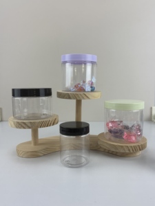Clear PET Plastic Storage <b>Jars</b> with Screw Lids | Wide Mouth Sampling Pots for Body Scrub, Cream, <b>Spices</b>, Food Grade Packaging - Product Image 4