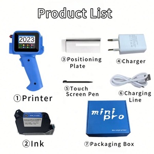 Mini impresora de inyección de tinta portátil, máquina de codificación de lotes de mano para botellas de plástico, diseño de impresión de latas, inyección de tinta usada en el hogar - Product Image 2