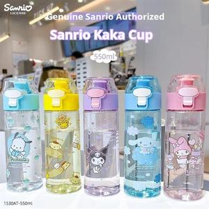 แก้วน้ำ sanrioed 550มล. ขวดพลาสติกสไตล์คลาสสิกลายการ์ตูน Kuromi My Melody ถ้วยฤดูร้อน - Product Image 3