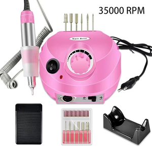 <span class=keywords><strong>Ponceuse</strong></span> à Ongles <span class=keywords><strong>Électrique</strong></span> Professionnelle Portable 15W 20000-35000RPM avec <span class=keywords><strong>Kit</strong></span> de Fraiseuses et Embouts pour <span class=keywords><strong>Manucure</strong></span> - Product Image 2