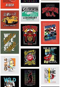 T-shirt à manches courtes Hip Hop TT à imprimé rétro vintage personnalisé, 100% coton, taille plus, décontracté, tricoté, homme femme, 260 grammes - Product Image 3