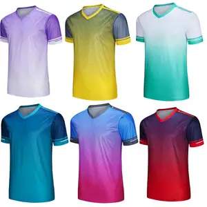 Panneau lumineux de couleur dégradée LCFC vêtements d'entraînement sportif de compétition pour adultes vêtements de football pour enfants