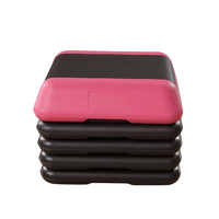 Plataforma de Step Multifuncional de HDPE para Ejercicios Aeróbicos en Casa, Plataforma de Step Resistente para Ejercicios Cardiovasculares y Musculación