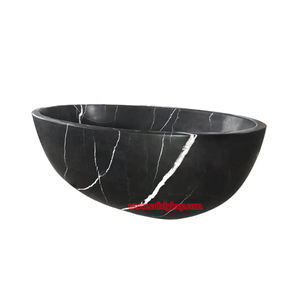 <span class=keywords><strong>Baignoire</strong></span> de salle de bain en marbre noir de <span class=keywords><strong>grande</strong></span> <span class=keywords><strong>taille</strong></span> <span class=keywords><strong>Baignoire</strong></span> autoportante en pierre à surface solide - Product Image 6