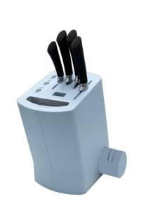 Prix usine longue durée de vie conception Offre Spéciale couteaux de cuisine allemands bloc <span class=keywords><strong>Chef</strong></span> ensemble Style japonais boîte à couteaux personnalisée avec aiguiseur - Product Image 5