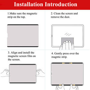 Película protectora de pantalla para <span class=keywords><strong>iPad</strong></span> <span class=keywords><strong>Pro</strong></span> de 10,5 " / Air 3, fácil instalación, magnética, como papel mate - Product Image 6