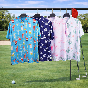 Camiseta Polo de Golf para Hombre, Diseño OEM, Alta Calidad, Spandex y Poliéster, Antiarrugas, Sublimación, Secado Rápido, Logotipo Personalizado - Product Image 1