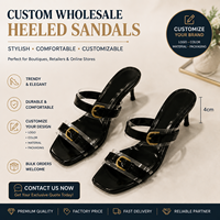 Mules à talon carré de luxe personnalisées, à bride réglable et boucle, pour femmes, sandales décontractées ou de soirée, supportant la personnalisation des mules à talon.