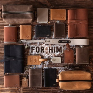 Nécessaire de toilette vintage en cuir personnalisé, cadeau pour les garçons d'honneur, sac de toilette en cuir véritable pour homme - Product Image 6