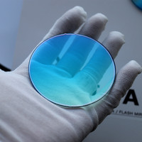 Lunettes de soleil EXIA A89, verres bleus dégradés, style rétro, couleur claire, verres plats, résine, courbe 0