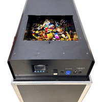 Souffleur de papier électrique professionnel 2400W Hurricane, construction métallique, console DMX512, modes manuel et automatique pour DJ, fêtes et mariages