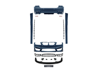 Body Kit Bumper Mobil Bahan PP untuk BMW Seri 3 E90 Upgrade ke Gaya M4 Bumper Depan Belakang dengan Grill Side Skirt Full Bodykit