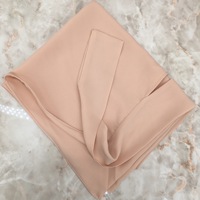 Nouveau Voile Carré en Mousseline de Soie à Motif Uni, Protection Solaire, Tendance, pour Dubaï, Moyen-Orient et Turquie