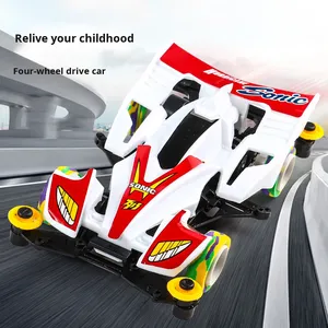 <span class=keywords><strong>Voiture</strong></span> de course électrique à grande vitesse à quatre roues motrices en plastique, échelle 1:32, pour drift, <span class=keywords><strong>jouet</strong></span> nostalgique pour enfants, idéal pour les marchés nocturnes - Product Image 3