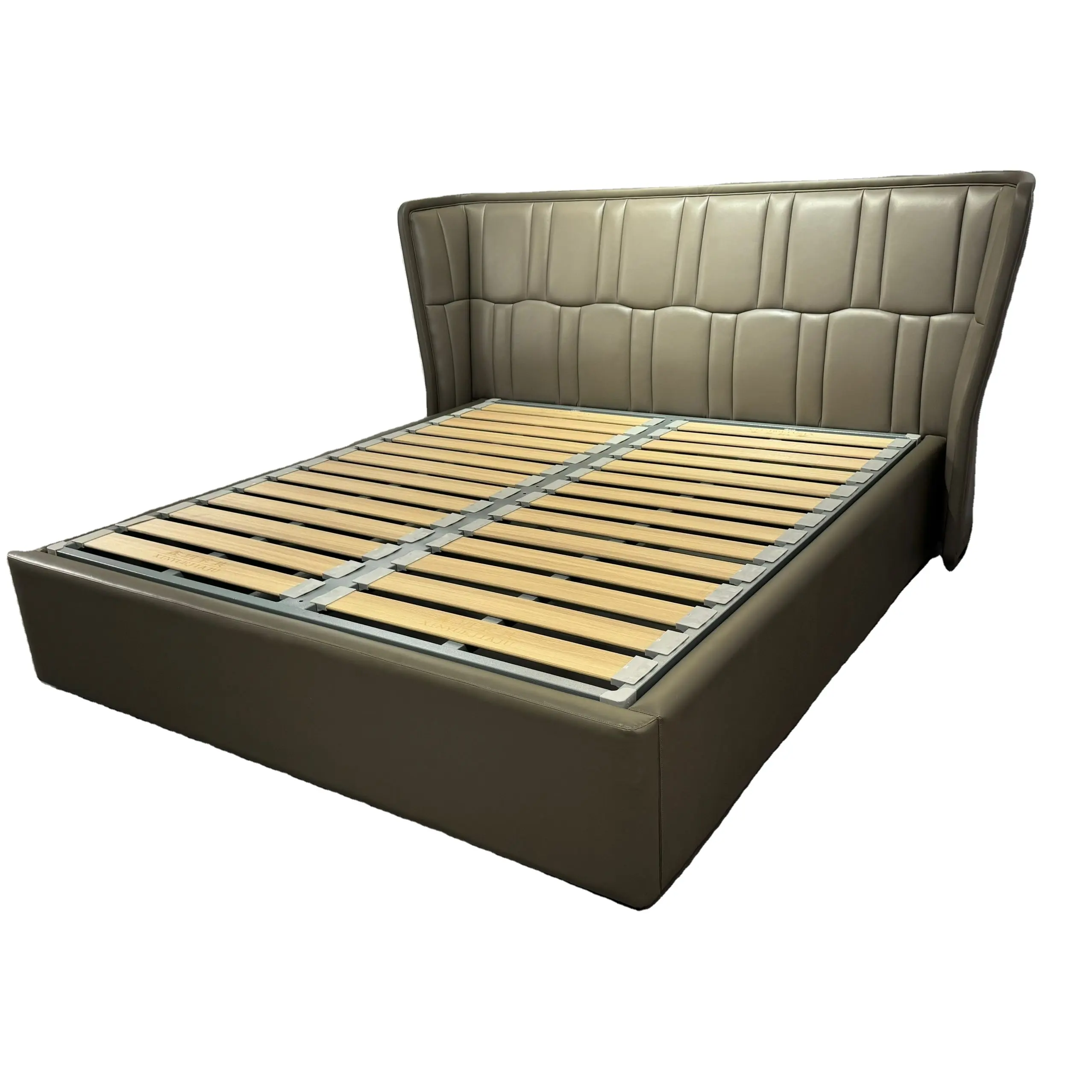 Popular modern style OEM customized easily assemble smooth slats metal bed frame