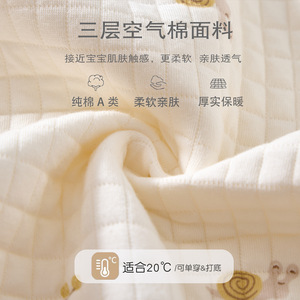 Combinaison pour bébé en coton épais tricoté, pyjama unisexe pour nourrissons, vêtements chauds pour l'automne et l'hiver - Product Image 2
